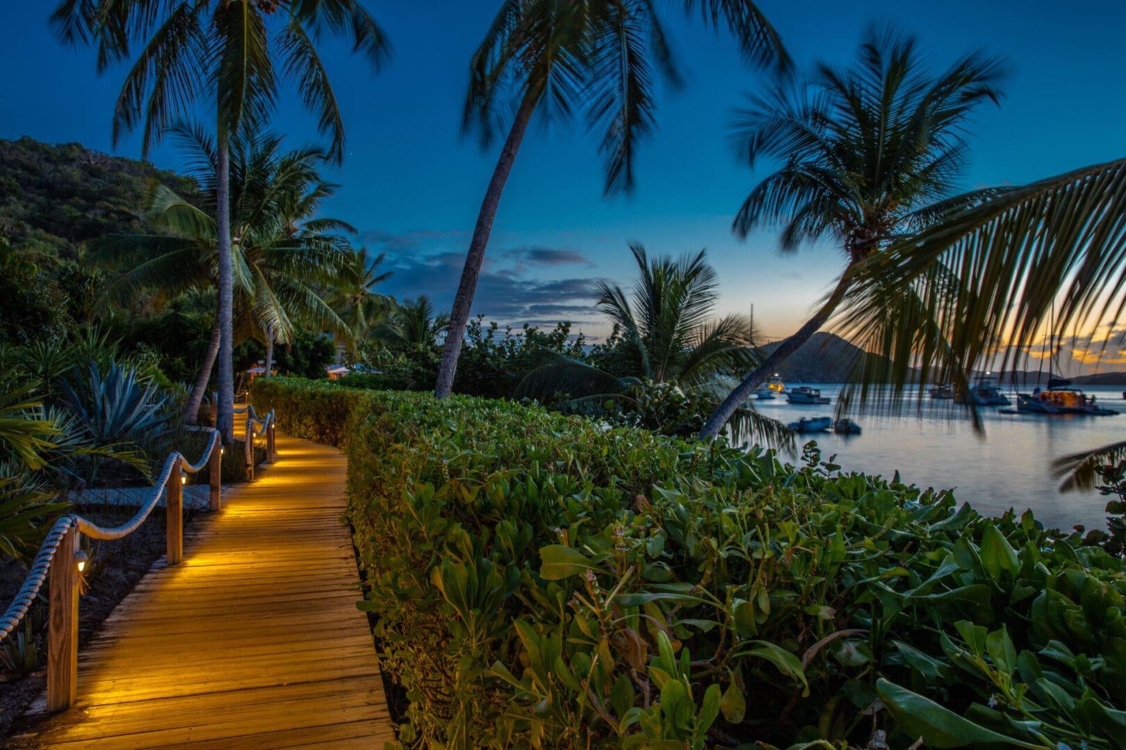 Cooper Island at dusk